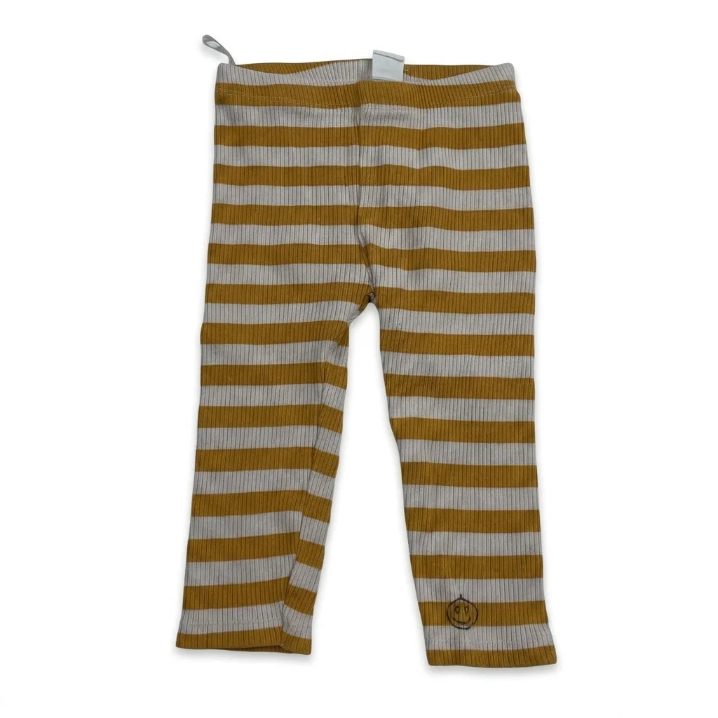 Randiga leggings från Cubus - Storlek 80 - Gul
