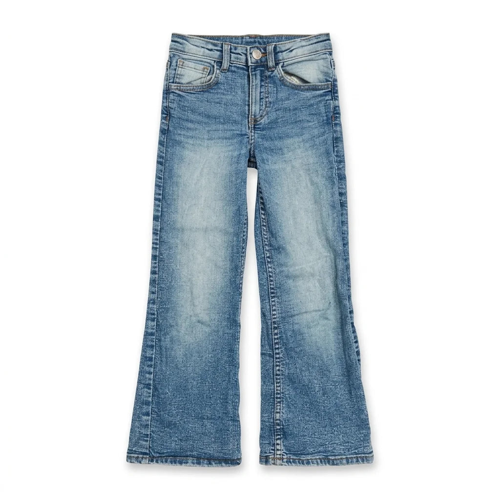 Blommiga jeans från H&M - Storlek 116 - Denim