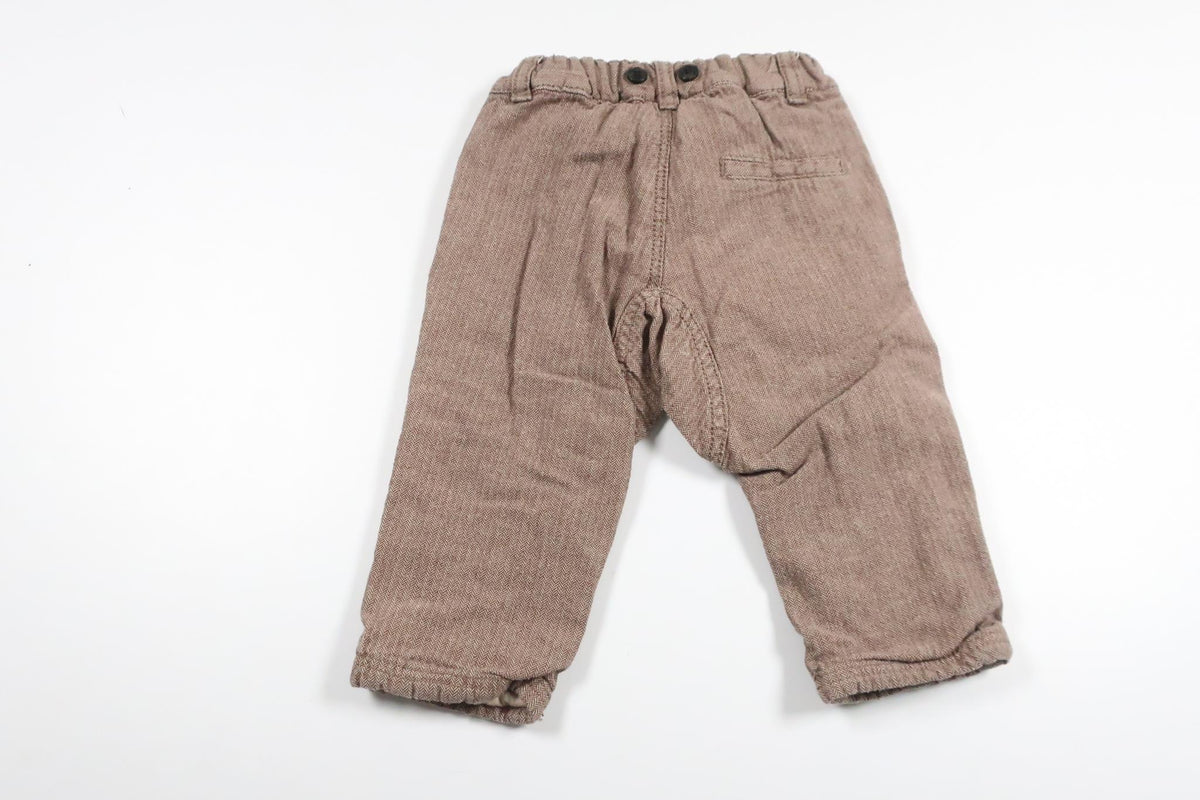 Lined trousers from Lindex - Size 68 - Brown
