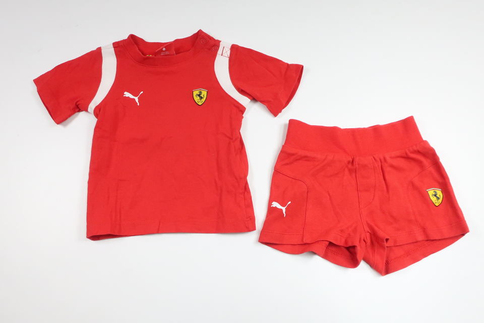 Set of shorts and t-shirt Ferrari from Puma - Size 68 - Red