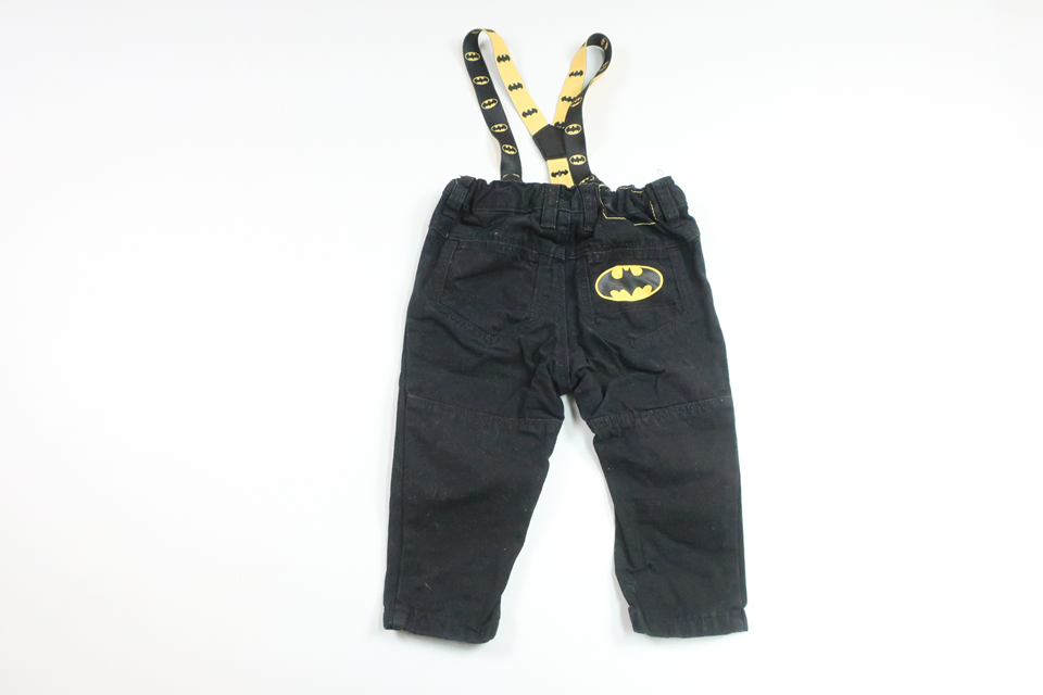 Trousers with suspenders from H&M - Size 68 - Black
