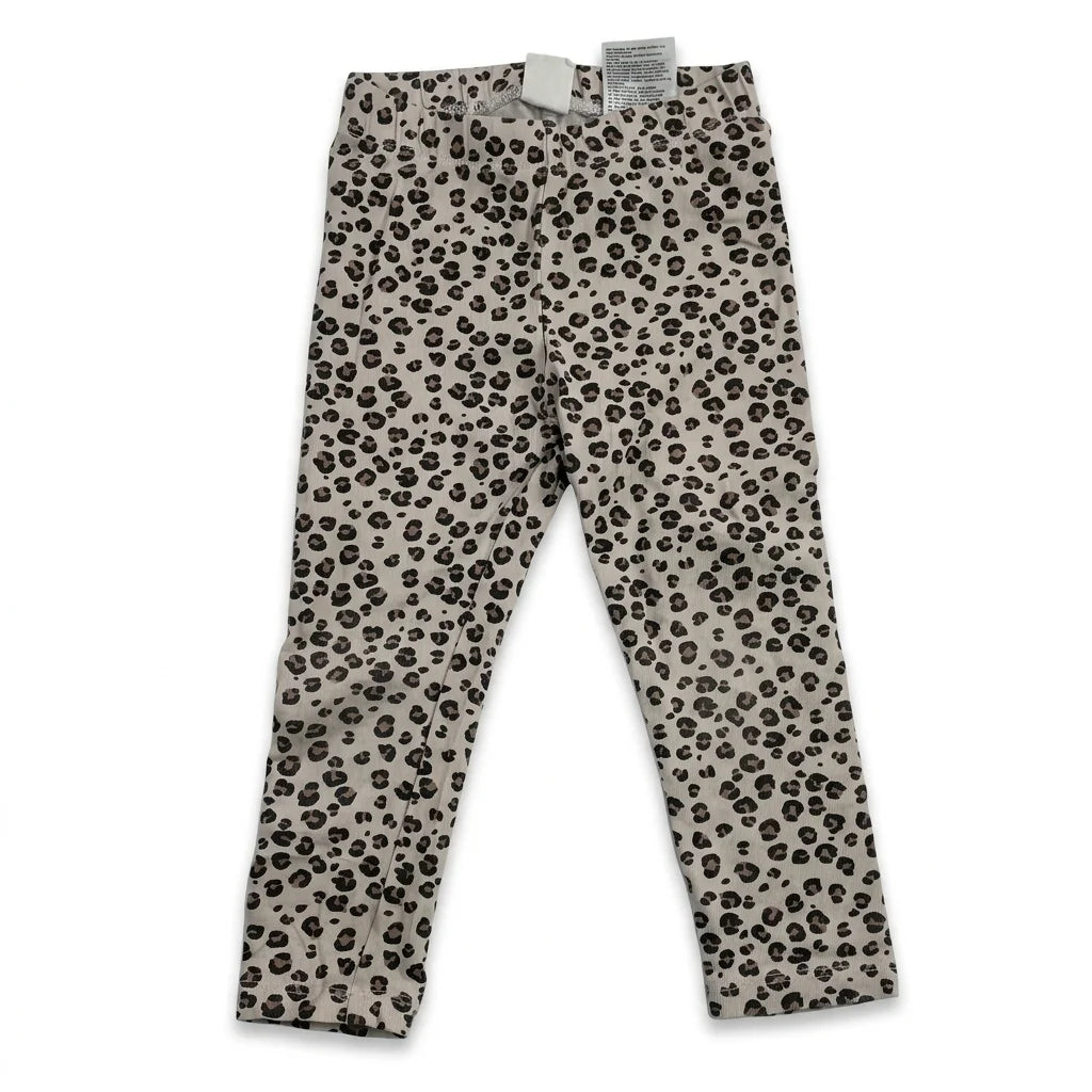 Djurmönstrade leggings från H&M - Storlek 86 - Beige