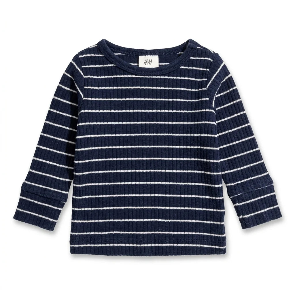 Randig tröja från H&M - Storlek 50 - Marinblå