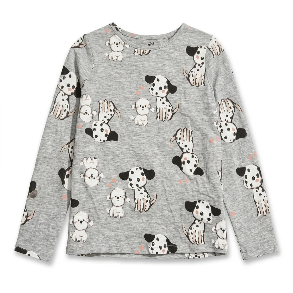 Djurmönstrad tröja från H&M - Storlek 110/116 - Grå