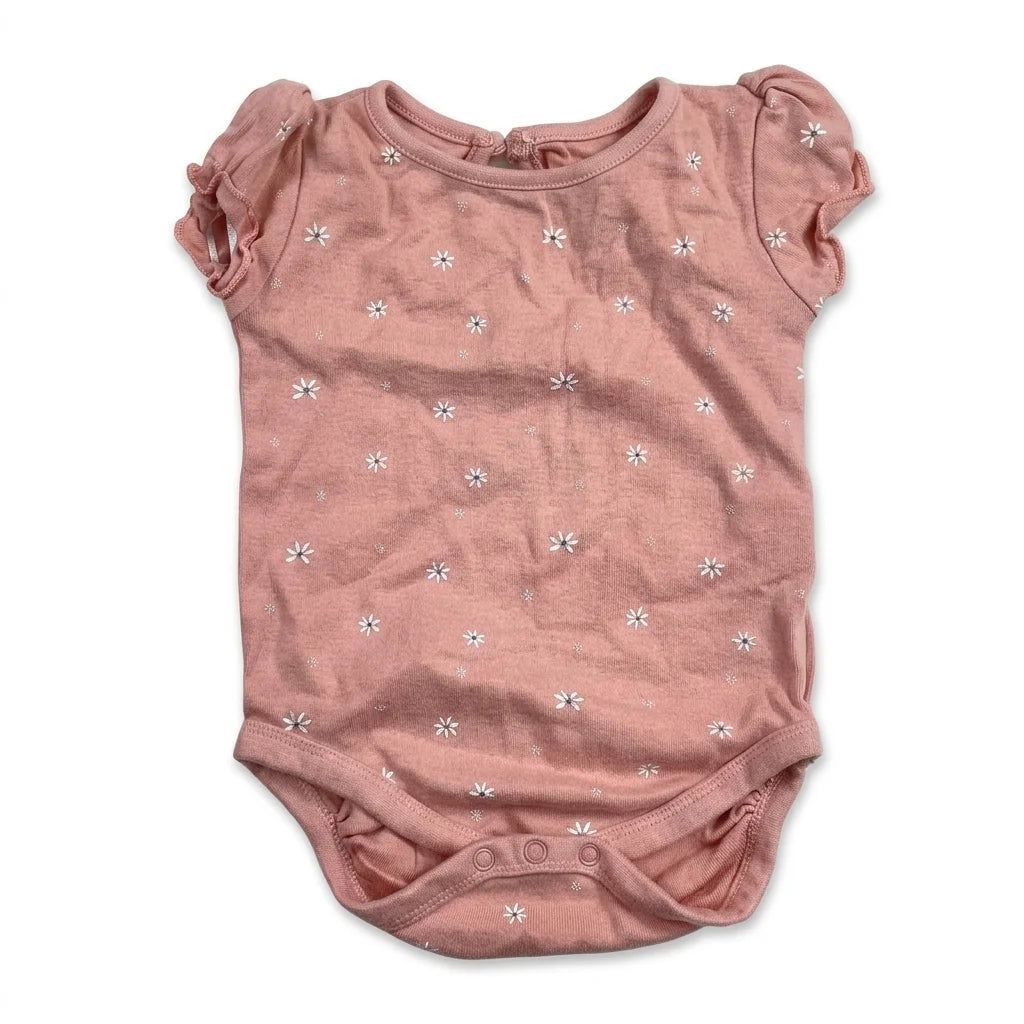 Blommig body från Cubus - Storlek 68 - Rosa