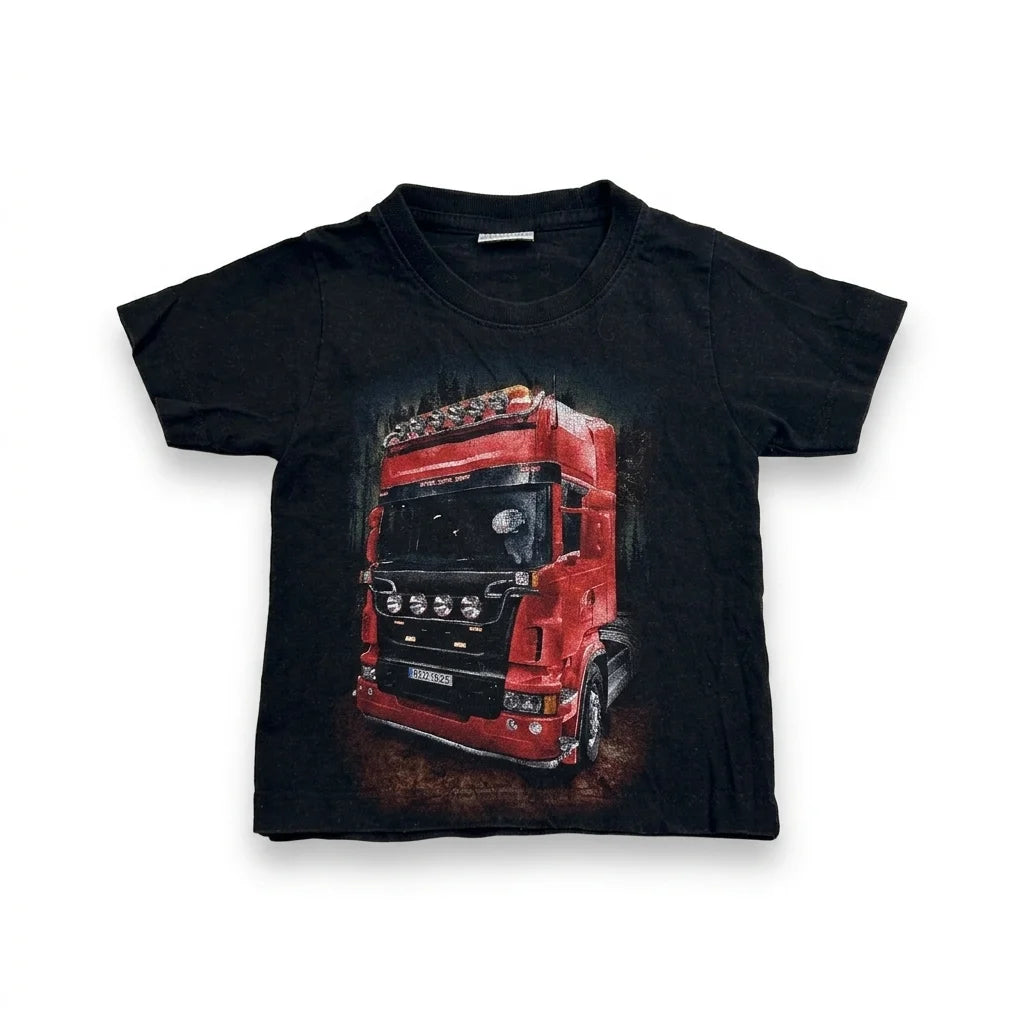 Mönstrad t-shirt från VXO - Storlek 90 - Svart