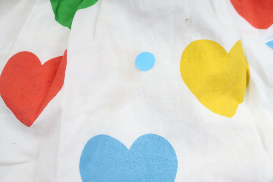 Mini Rodini skirt with hearts - Size 104/110 - White