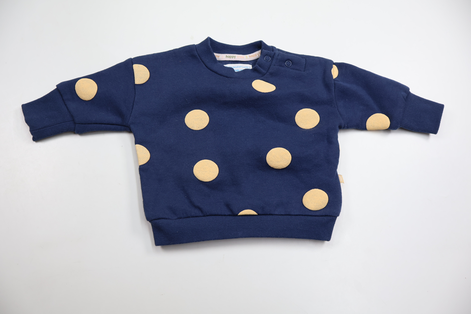 Prickig sweatshirt från Primark - Storlek 62 - Marinblå