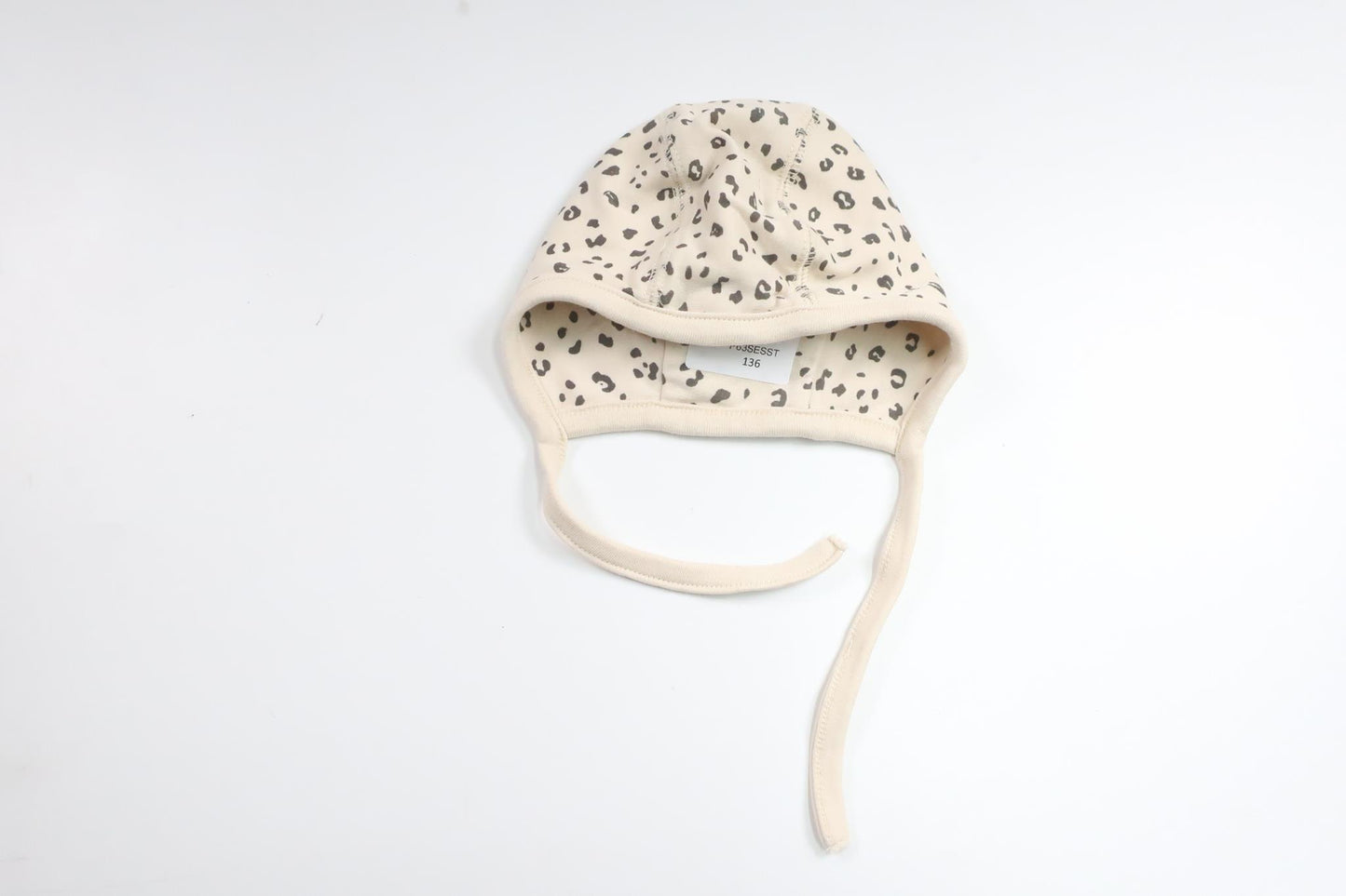 Leopard-patterned helmet cap from Kappahl - Size 38/40 - Beige