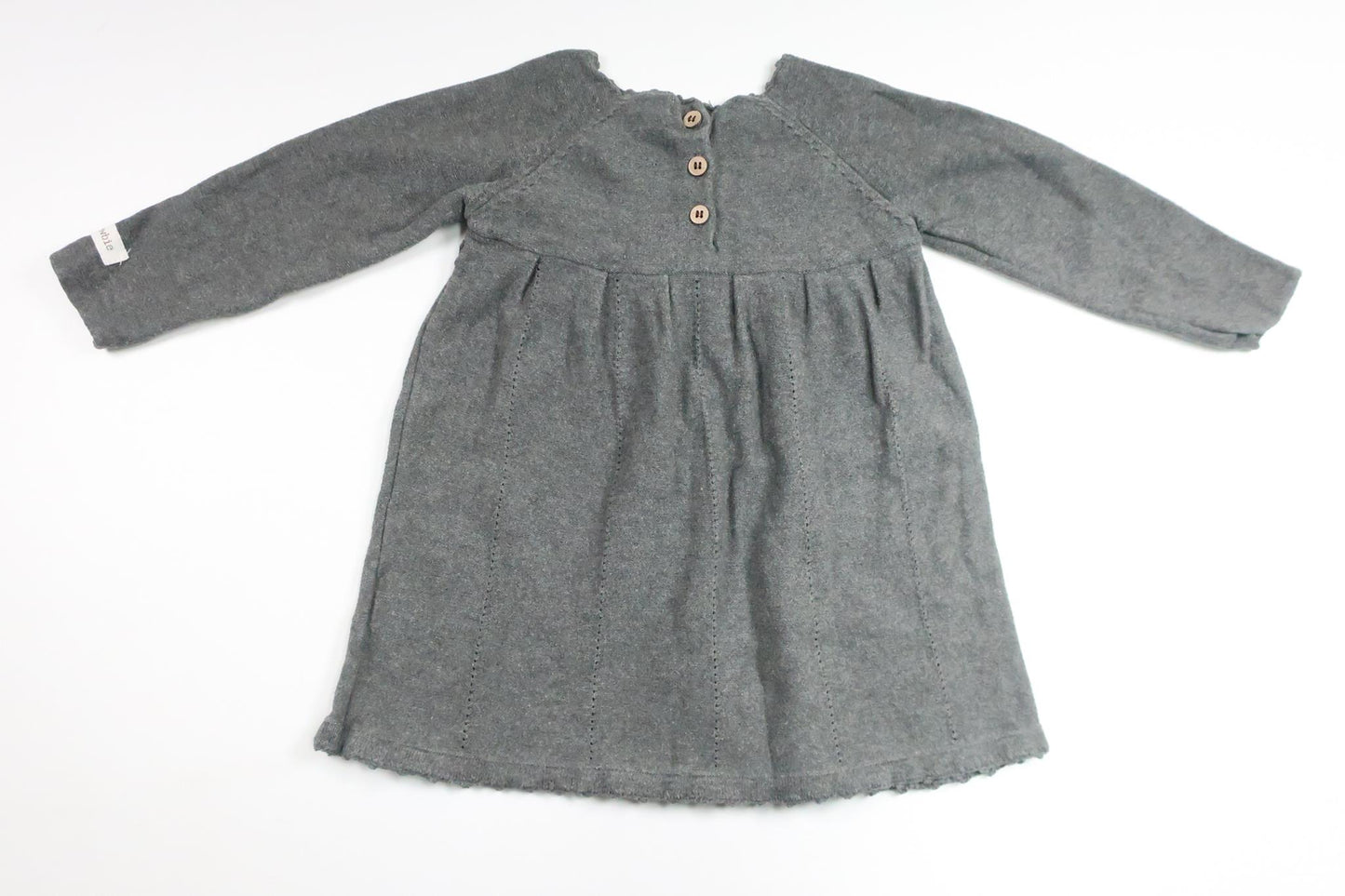 Knitted dress from Newbie - Size 86 - Grey