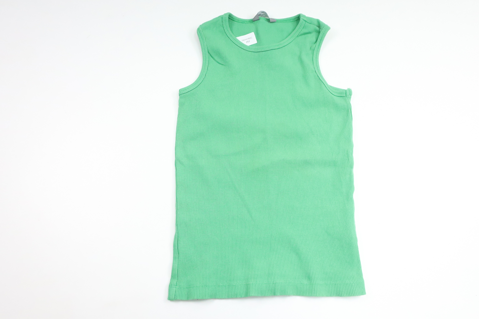 Ribbed tank top from Lindex - Size 110/116 - Green