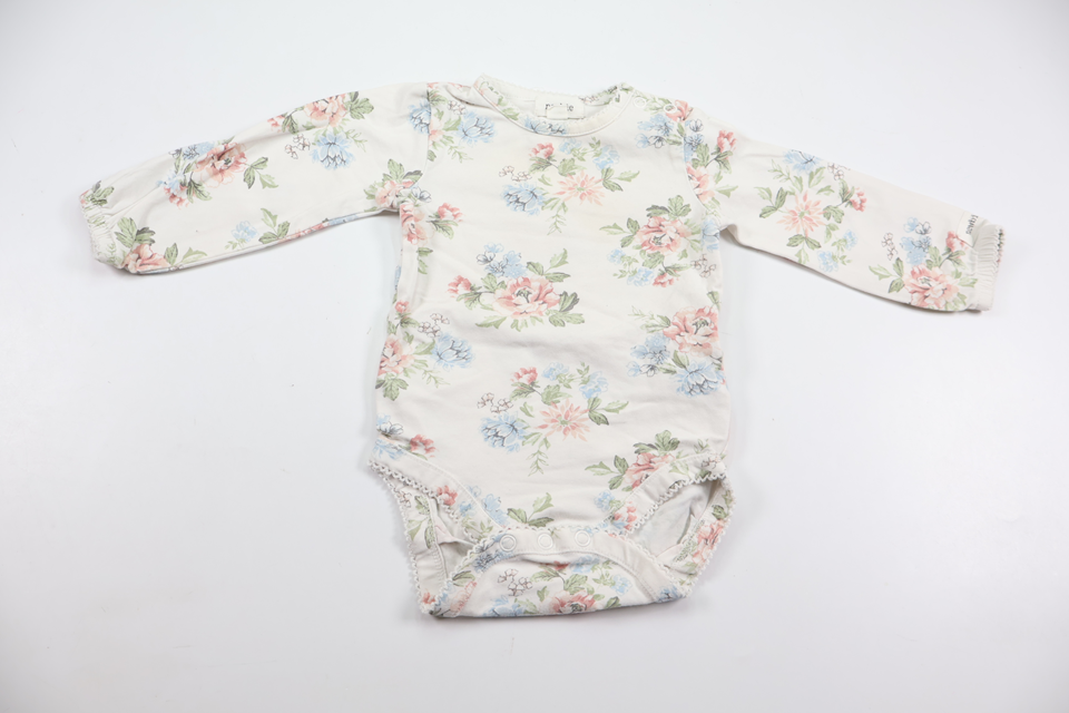 Floral bodysuit from Newbie - Size 68 - White
