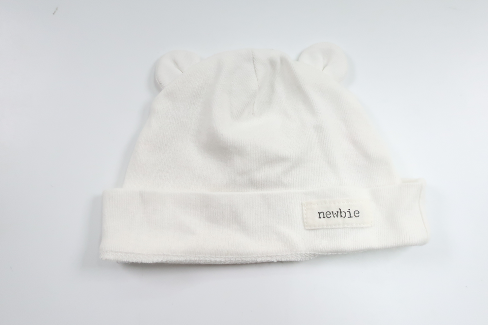 Hat with ears from Newbie - Size 36/68 - White