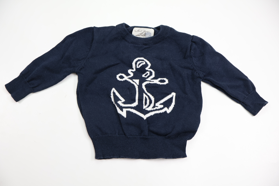 Stickad tröja från Sail Gear - Storlek 68 - Marinblå