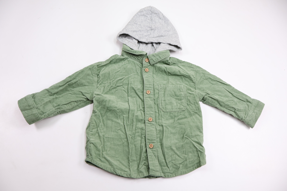 Skjorta med luva från H&M - Storlek 74 - Grön