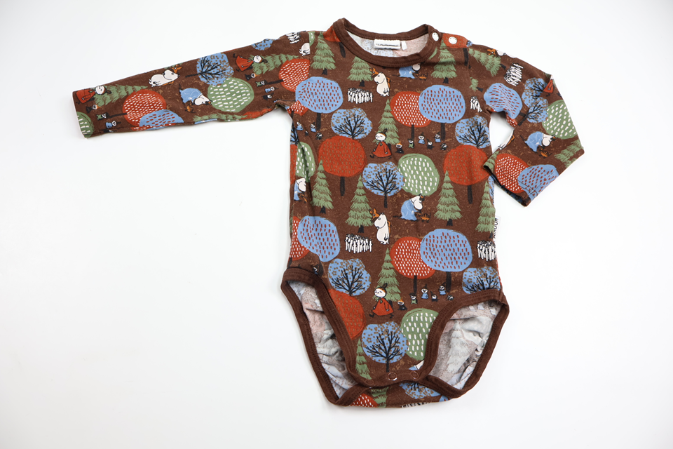 Body från Moomin by Martinex - Storlek 80 - Brun