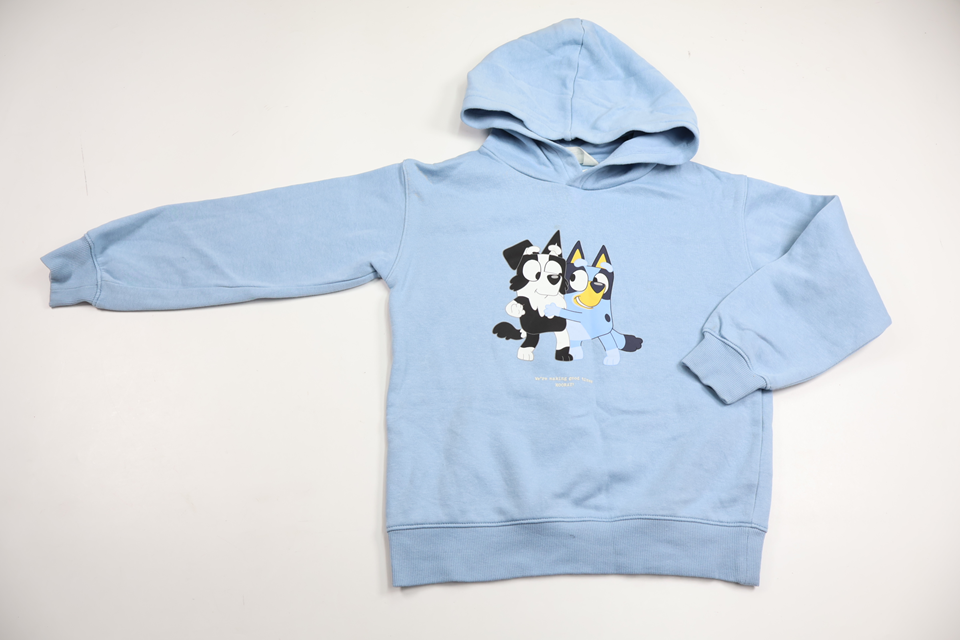 Huvtröja med Bluey från H&M - Storlek 122/128 - Blå