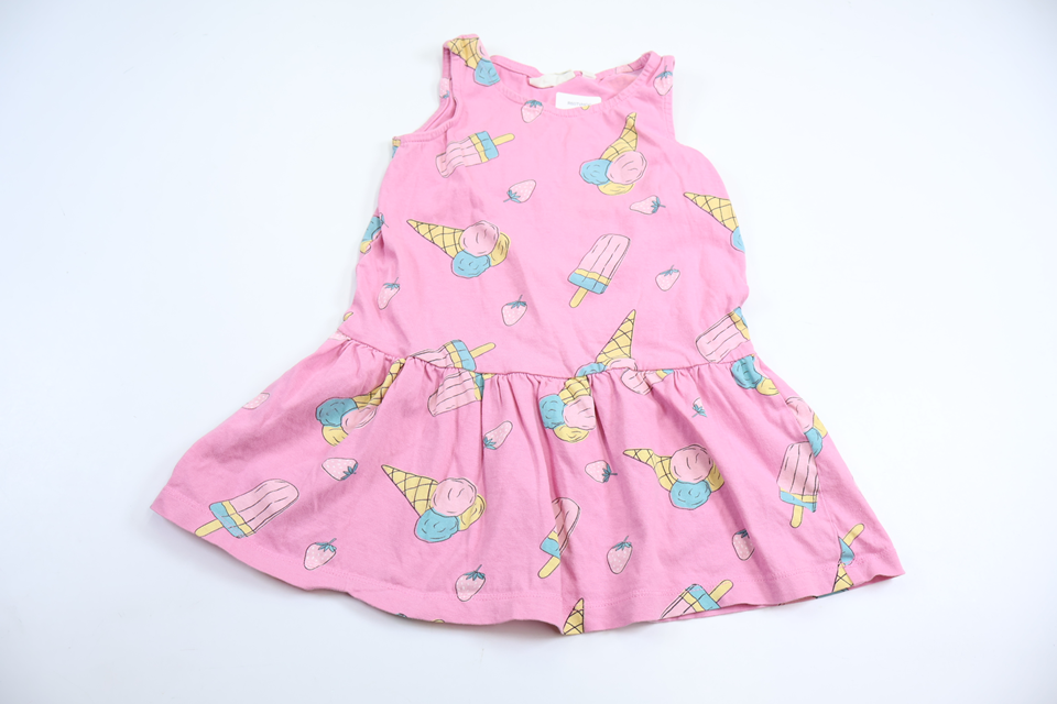 Klänning med glassar från Kappahl - Storlek 98/104 - Rosa