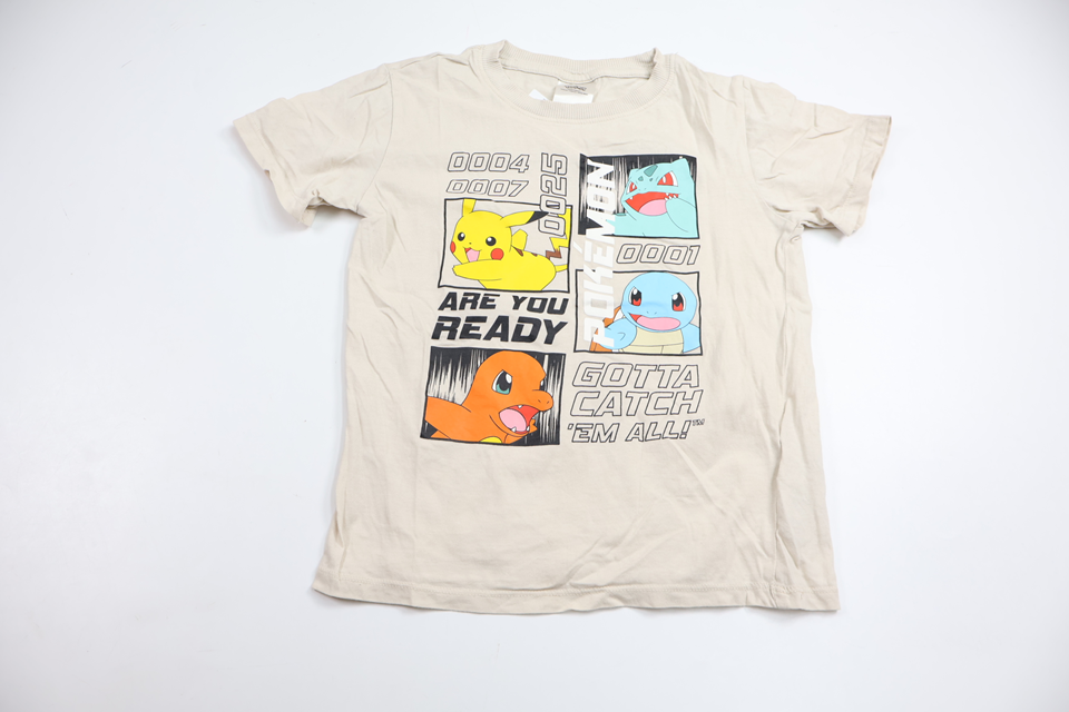 T-shirt från Pokémon - Storlek 110/116 - Beige