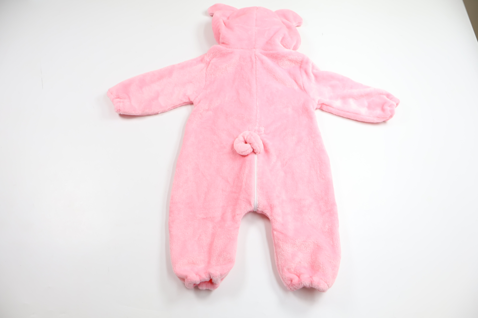 Jumpsuit i fleece från Michley - Storlek 80 - Rosa
