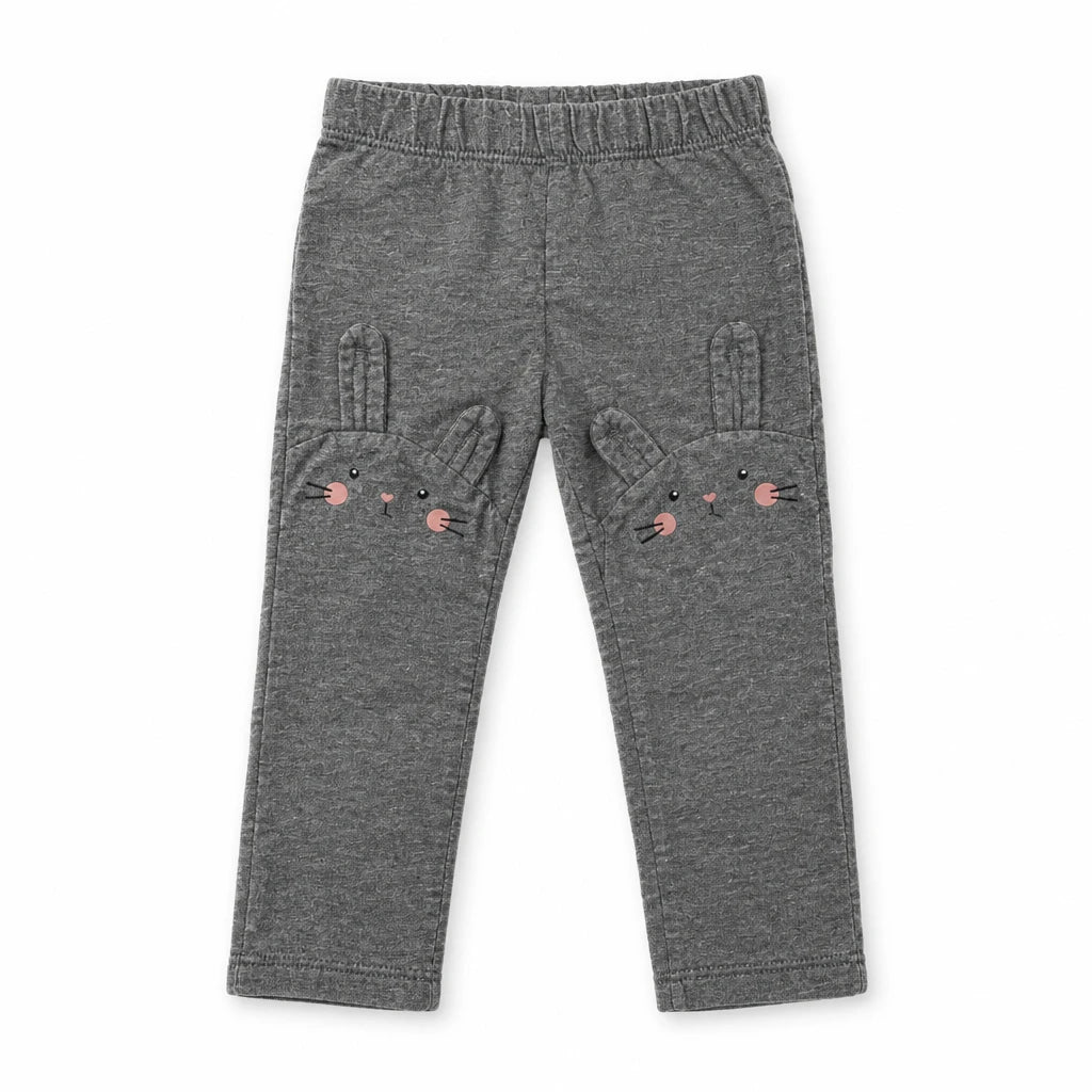 Djurmönstrade mjukisbyxor från H&M - Storlek 80 - Grå