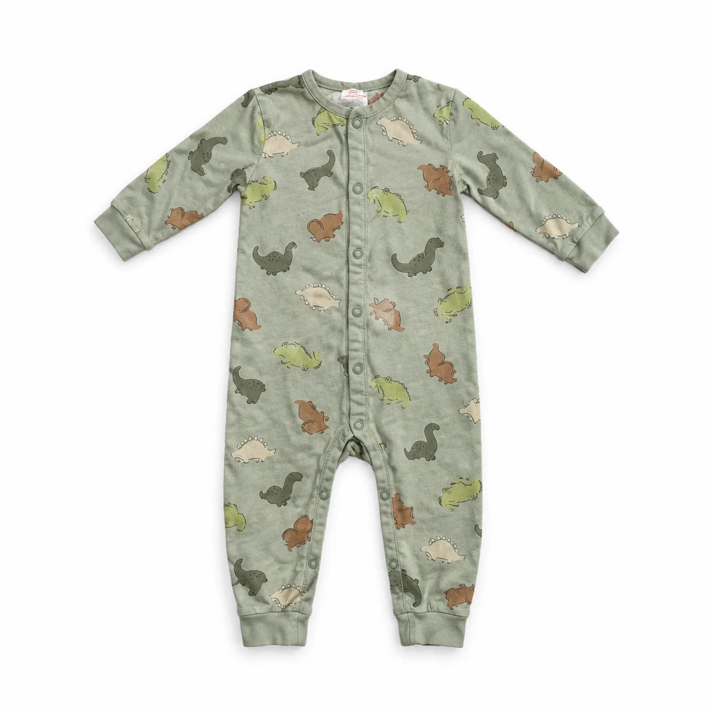 Djurmönstrad pyjamas från H&M - Storlek 62 - Grön