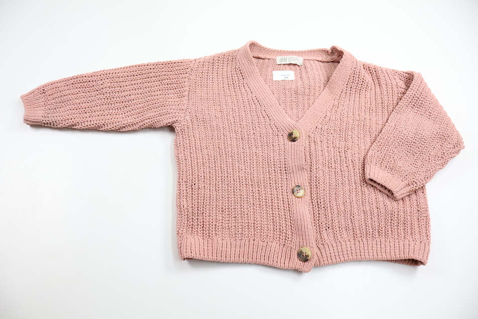 Knitted cardigan from H&M - Size 98/104 - Pink