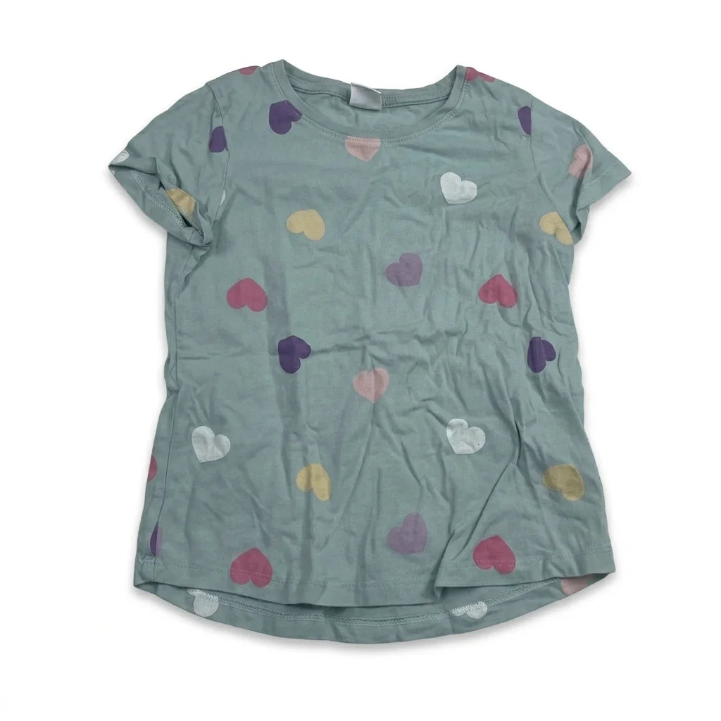 Prickig t-shirt från Lindex - Storlek 110 - Blå