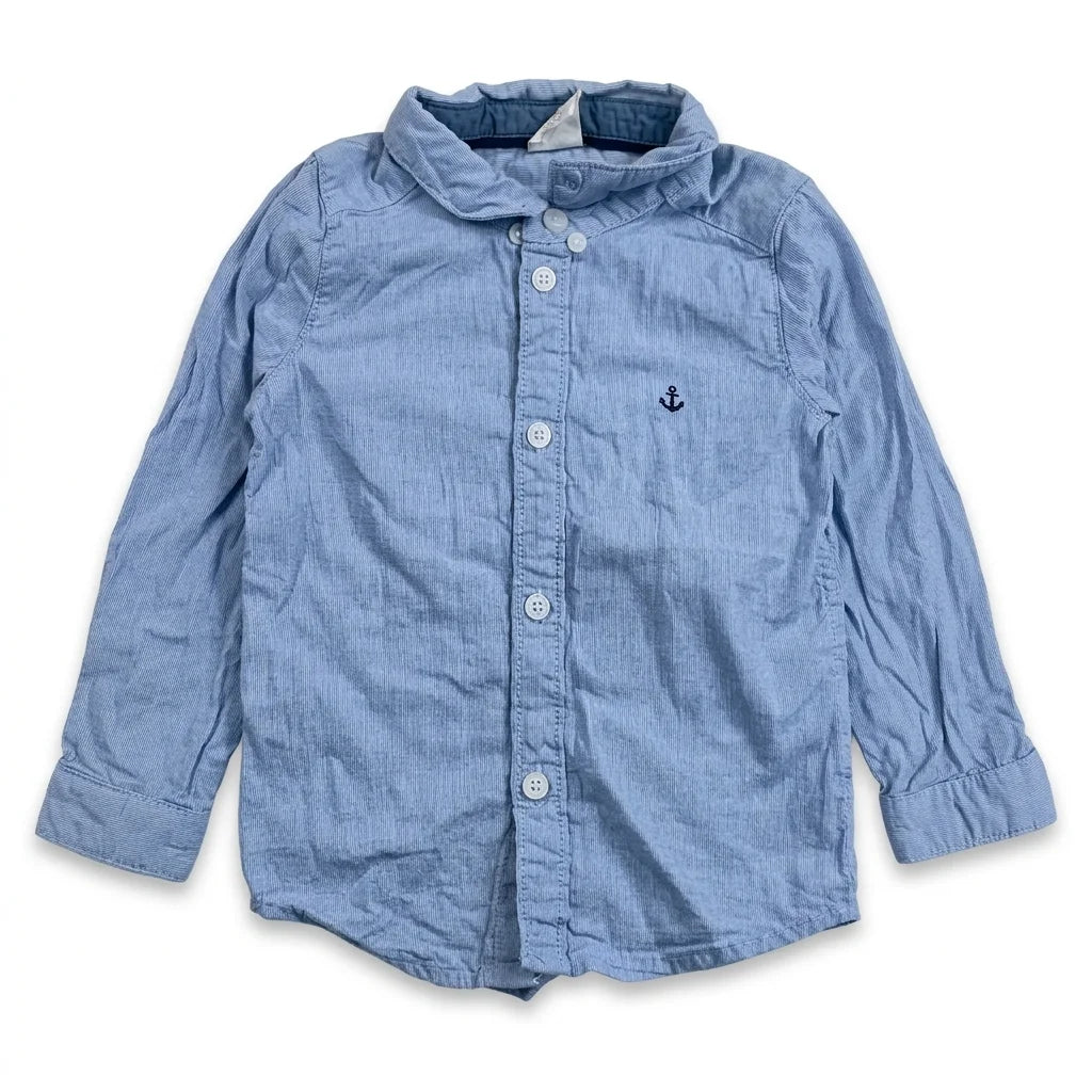 Rutig skjorta från H&M - Storlek 74 - Blå