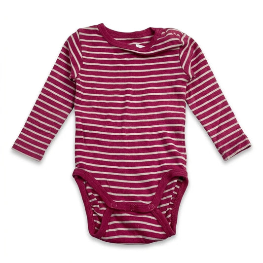 Randig body från Åhléns - Storlek 50/56 - Rosa