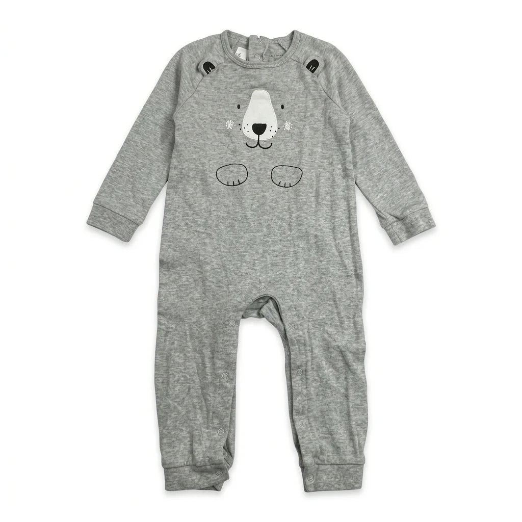 Mönstrad pyjamas från Petite Mini - Storlek 86 - Grå