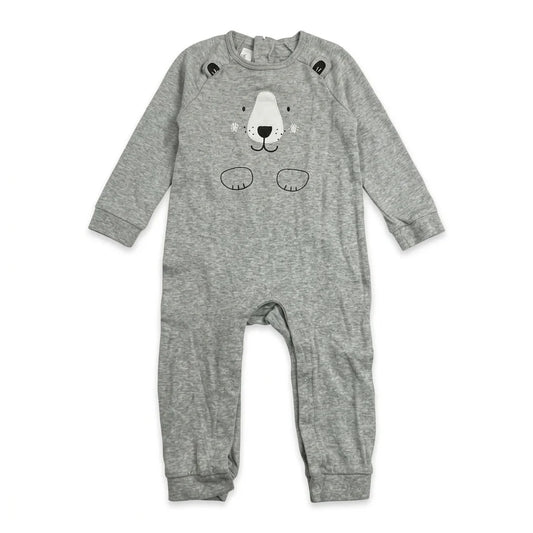 Mönstrad pyjamas från Petite Mini - Storlek 86 - Grå