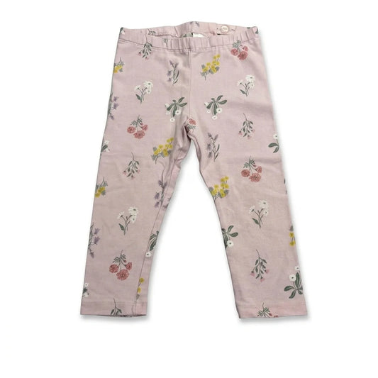 Floral leggings from H&M - Size 86 - Pink