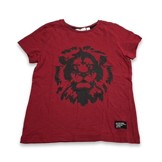 Patterned t-shirt from Kappahl - Size 98/104 - Red