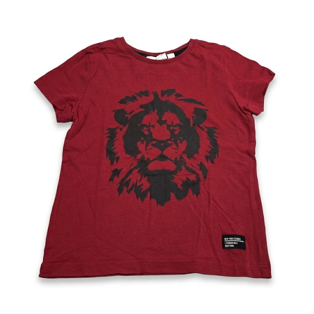Patterned t-shirt from Kappahl - Size 98/104 - Red