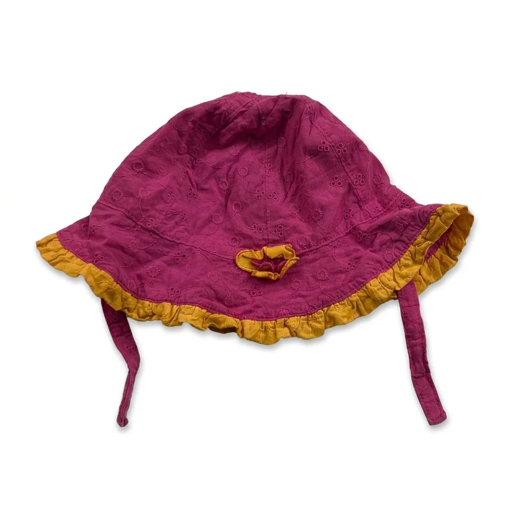 Blommig solhatt från koala baby - Storlek 62/68 - Rosa