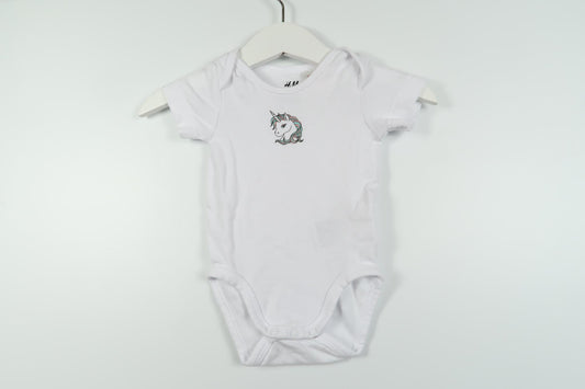 SHORT-SLEEVED UNICORN BODYSUIT FROM H&amp;M - SIZE 56