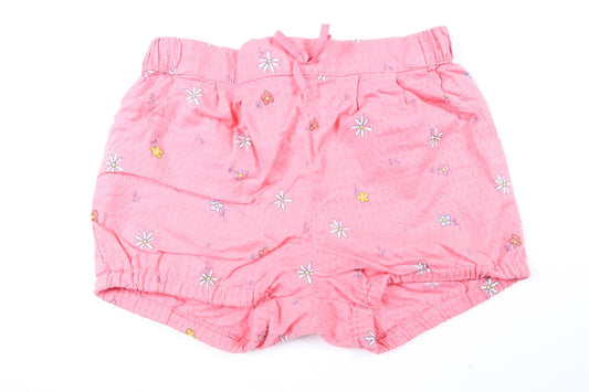 Pink floral shorts from H&M in size 80