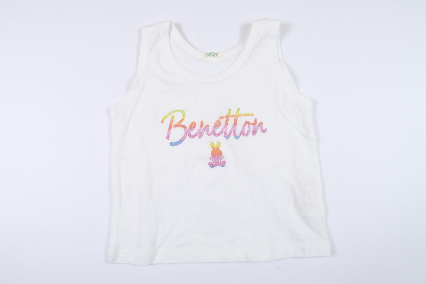 White tank top from United Colors of Benetton in size 74