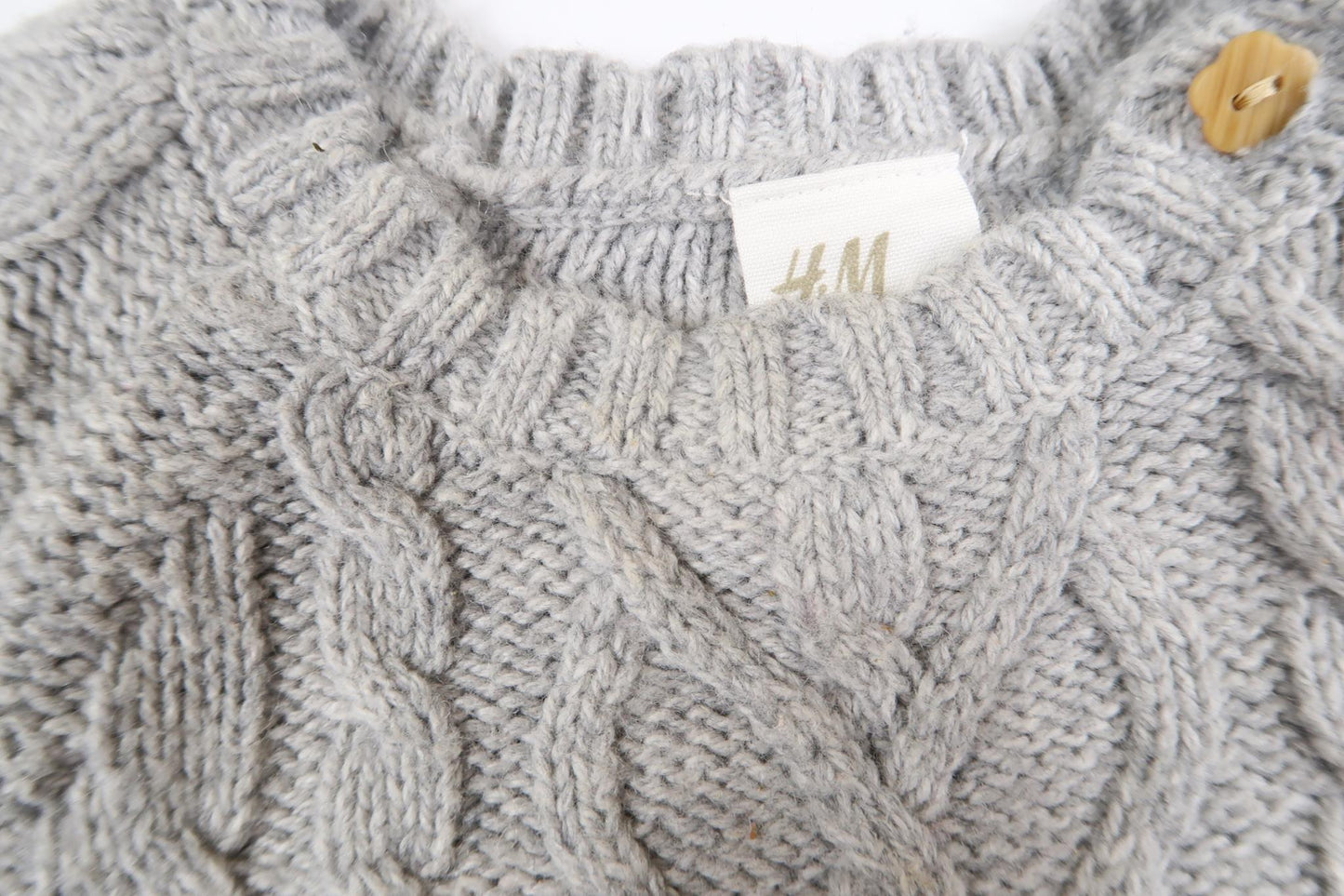 Gray knitted dress from H&amp;M in size 74