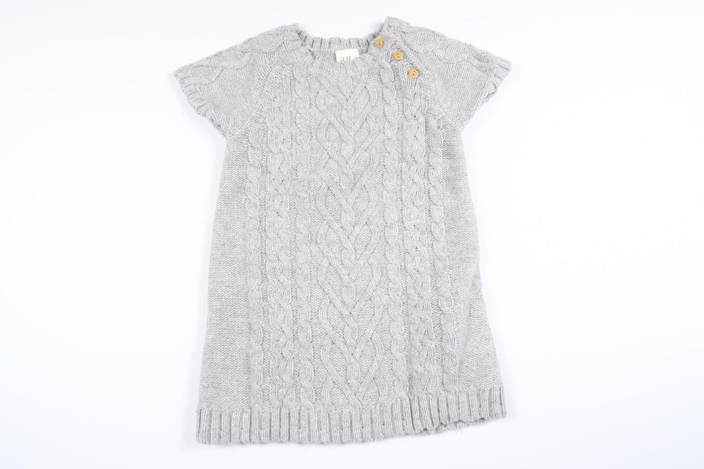 Gray knitted dress from H&amp;M in size 74