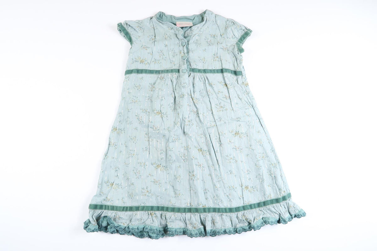 Mint green floral dress from Bon'a parte' Kids in size 80