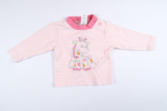 Pink striped long-sleeved sweater from Baby Club by C&amp;A in size 56