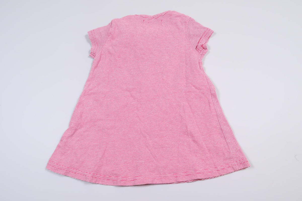Striped short-sleeved dress from Baby Skill in size 74