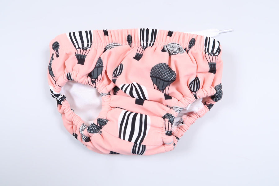 Brand new! Pink swim diaper with balloons in size 3-6 kg