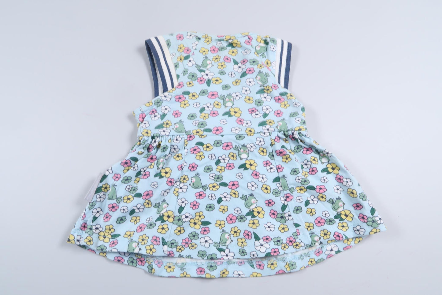 Blue dress with flowers from Polarn o. Pyret in size 50