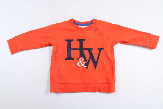 Red sweater from Holly &amp; Whyte in size 74