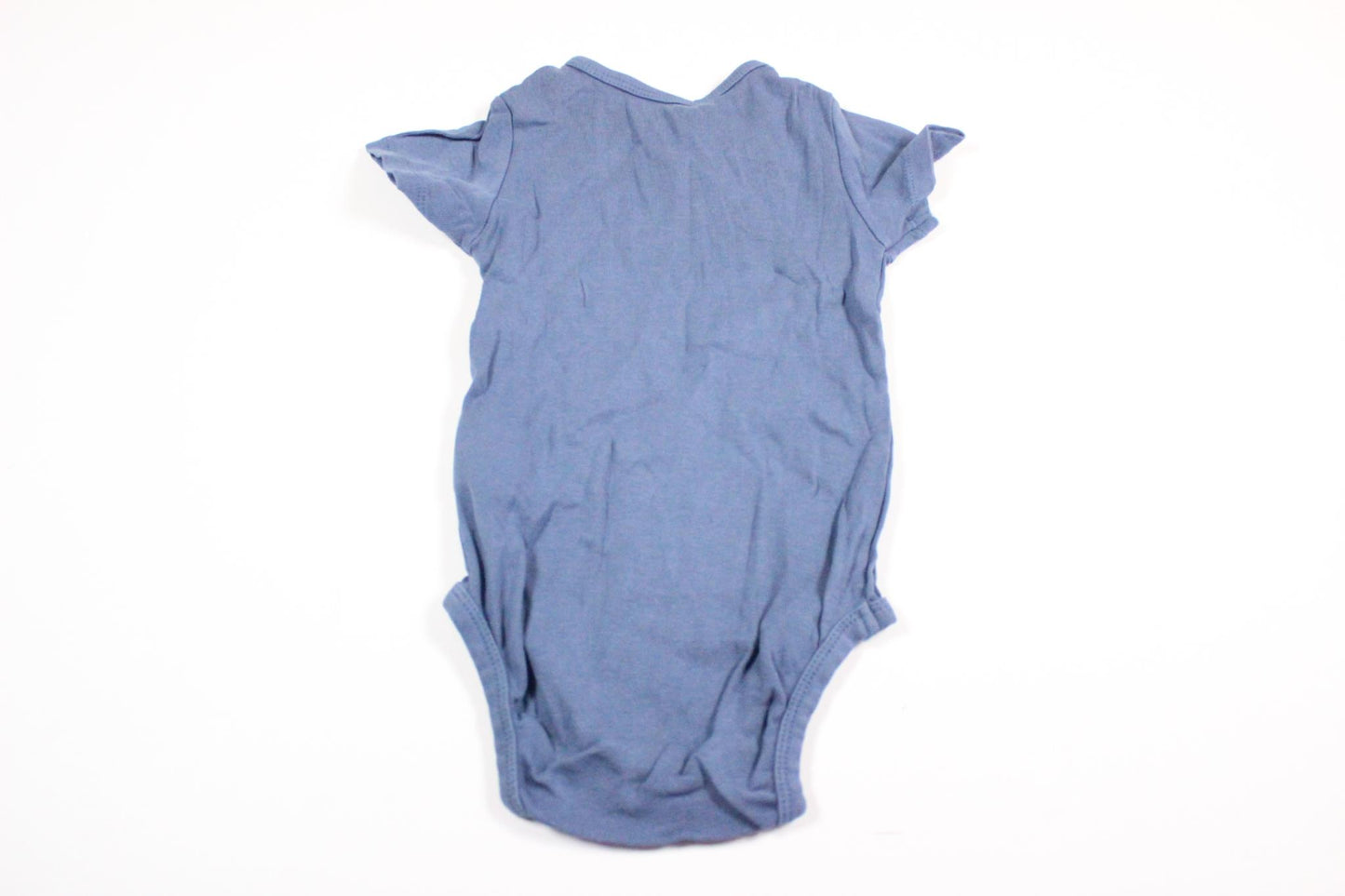 Blue short-sleeved bodysuit from H&M in size 74