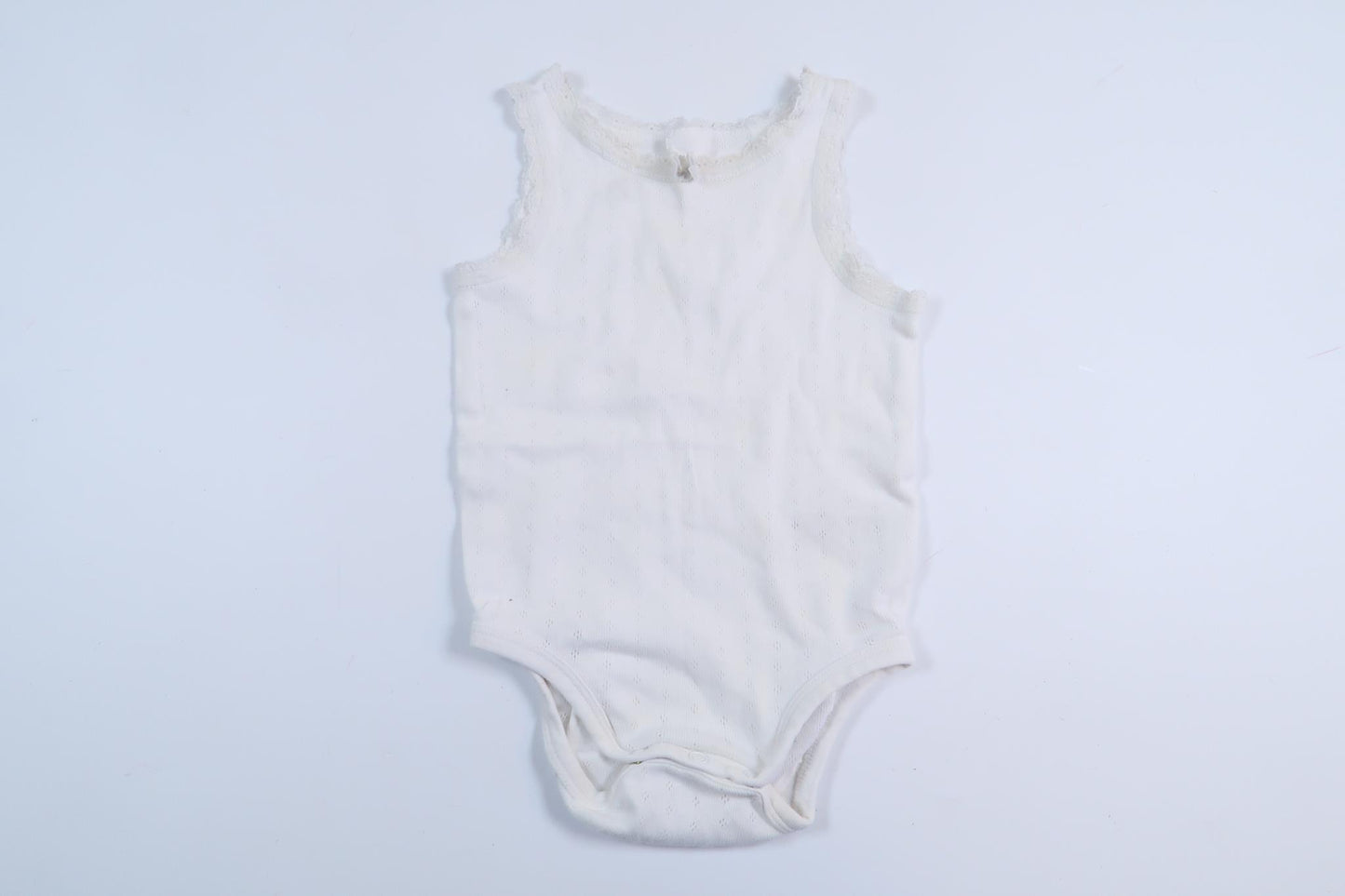 White linen bodysuit from H&M in size 80