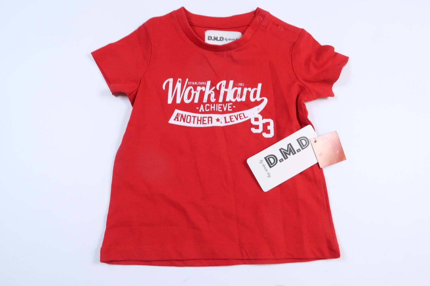 Brand new red short-sleeved shirt from DMD in size 74